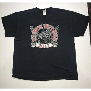 2017 5th Annual Dirty Boogie Bike Run T Shirt Men's Size XL ‎ Biker Support